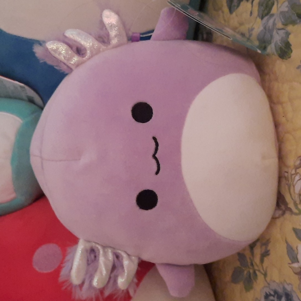 Squishmallows Monica the Purple Axolotl 7" NWT